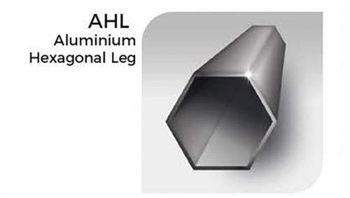 Sechseckiges Bein aus Aluminium für Pavillon 2x3