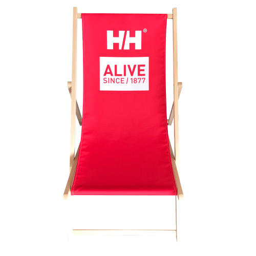 Sonnenstuhl Holz mit HH Logo