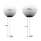 Abmessungen weißer LED Ballon von BAS